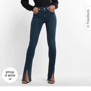 Express Front-Vent Skyscraper Jeans